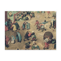 Children's Games : detail of left-hand section Postcard