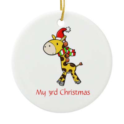 Children&#39;s Giraffe Christmas Ornament