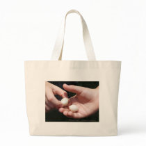 Childrens Hands and Purple Martin Eggs Painting bags