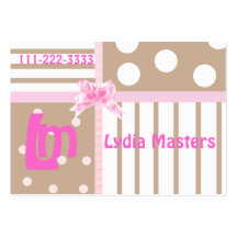 Childrens High Fashion Calling Card Business Cards