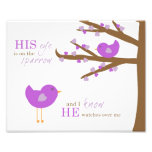 Children's Nursery Art- His Eye is on the Sparrow Art Photo