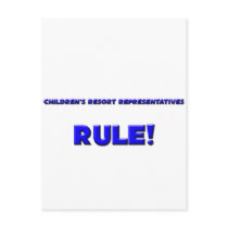 Children's Resort Representatives Rule! postcards by professions Children's Resort Representatives Rule! postcards