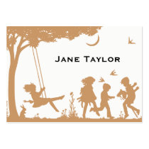 Children's Silouette Mom Business Card Templates