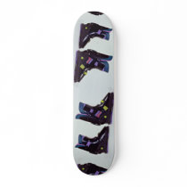 Children's ski boots skate board decks
