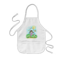 Children's Summer Girl Apron by jamiecreates1 Children's Summer Girl Apron