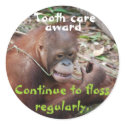 Children's Tooth Care Award stickers