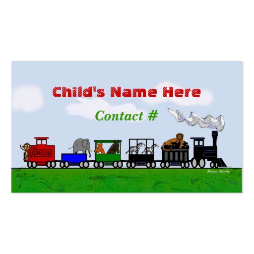 Children's Train Calling Card Business Cards