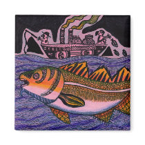Children's Winning Artwork: atlantic cod magnets by pwuebker Children's Winning Artwork: atlantic cod magnets