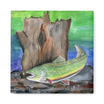 Children's Winning Artwork: brook trout magnets by pwuebker Children's Winning Artwork: brook trout magnets