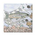 Children's Winning Artwork: brook trout magnets