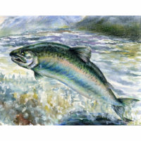 Children's Winning Artwork: salmon bag