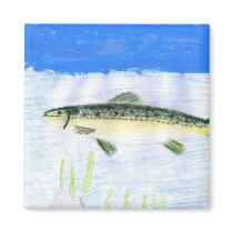 Children's Winning Artwork: trout magnets by pwuebker Children's Winning Artwork: trout magnets