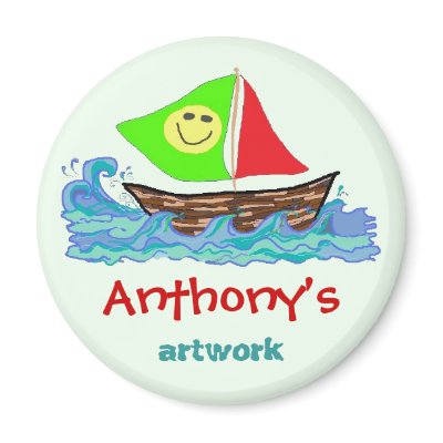 Child's Artwork Magnet by pamdicar