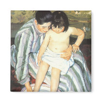 Child's Bath by Mary Cassatt Refrigerator Magnet