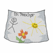 Childs Drawing embroidered shirts
