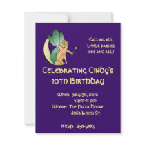 Child's Fairy Birthday Invitation