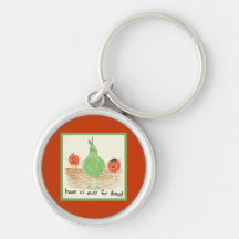 Child's Food Art Key Chains