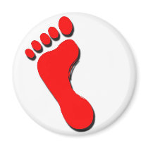 Child's Foot Print magnets