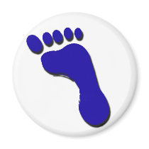 Child's Foot Print magnets