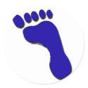 Child's Foot Print stickers