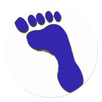 Child's Foot Print stickers by wsellars Child's Foot Print stickers