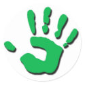 Child's Hand stickers