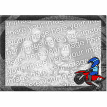Child's Motocross Picture Frame photo sculptures