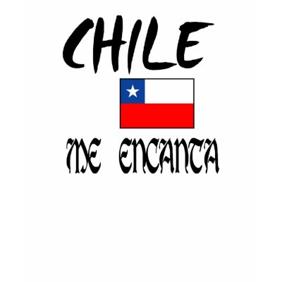Chile1 T-shirt de dama "Chile me encanta" + bander by 1Rowenna