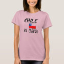 Chile1 T-shirt de dama "Chile me encanta" + bander