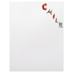 Chile Chili Peppers Custom Letterhead