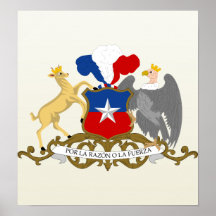 Chile Coat of Arms detail Posters