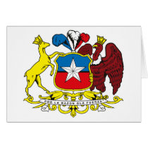 Chile Coat of Arms Greeting Card cards