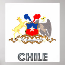 Chile Coat of Arms Poster