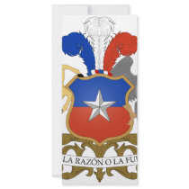Chile coat of arms rack cards