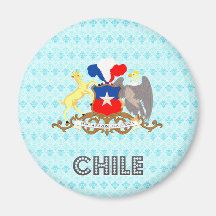 Chile Coat of Arms Refrigerator Magnets