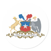 Chile - Coat Of Arms Round Sticker