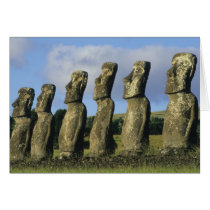Chile, Easter Island, Rapa Nui, Ahu Akivi Cards