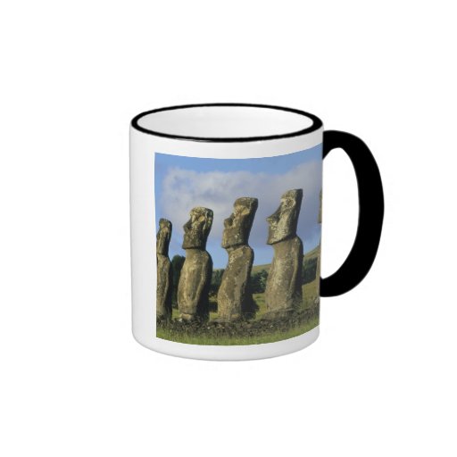 Chile, Easter Island, Rapa Nui, Ahu Akivi Coffee Mug