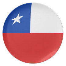 Chile Fisheye Flag Plate