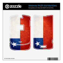 Chile Flag; Decals For Motorola RAZR