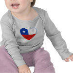 Chile Flag Heart Infant Long Sleeve