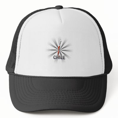 Chile Flag Map 2.0 Hats by
