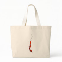 Chile Flag Map full size Canvas Bag