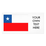 Chile Flag Photo Card Template