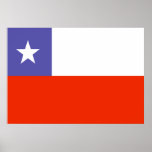Chile Flag Print