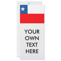 Chile Flag Rack Card Design