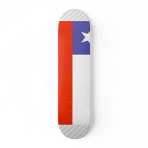 Chile Flag Skateboard