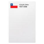 Chile Flag Custom Stationery