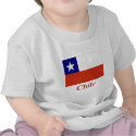 Chile Flag with Name t-shirts