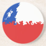 Chile Gnarly Flag coasters by Flagnostic Chile Gnarly Flag coasters